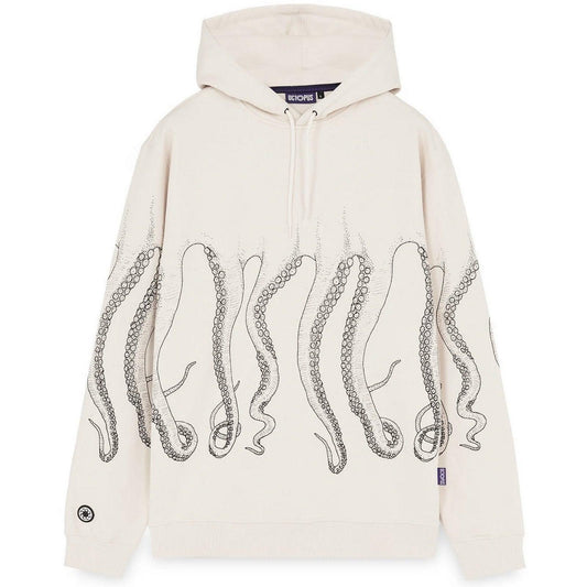 Sudaderas con capucha Octopus para hombre - Sudadera con capucha Octopus Outline - Blanco