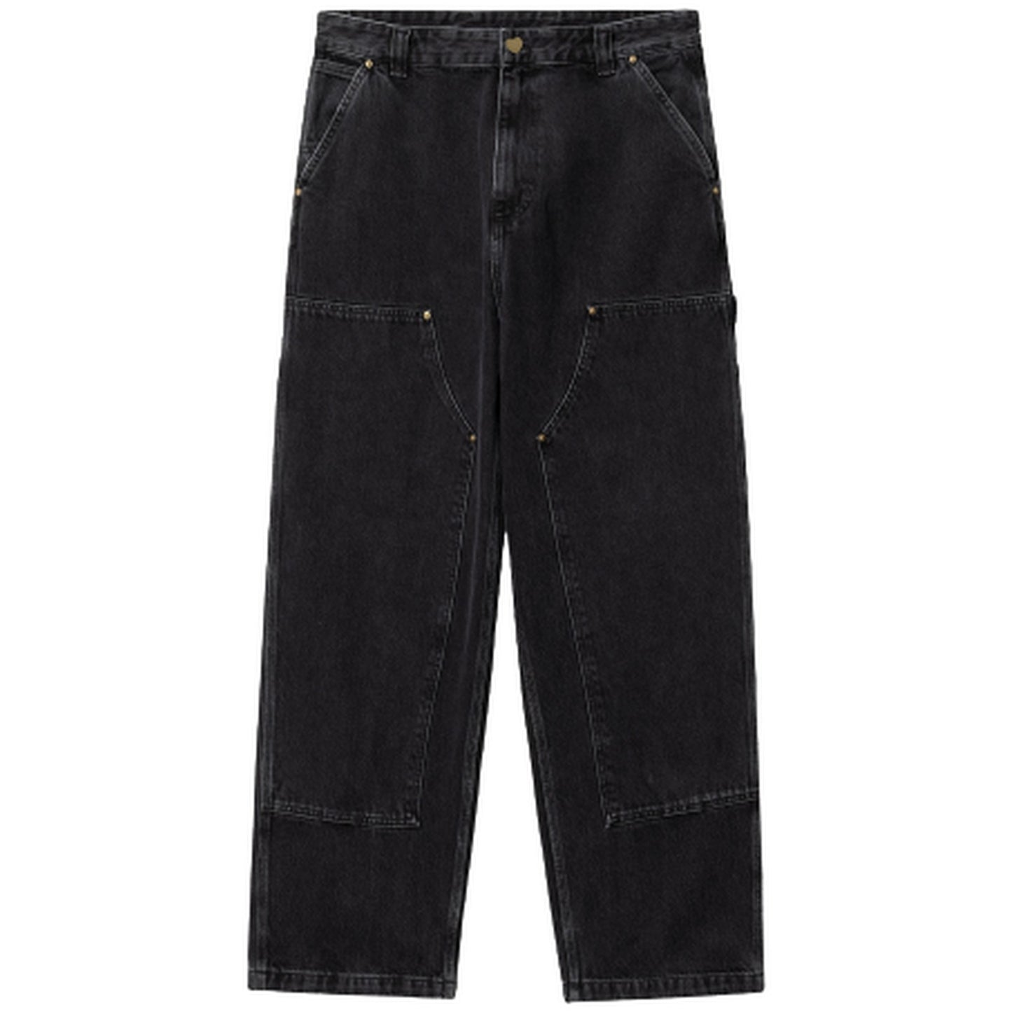 Pantaloni Uomo Carhartt Wip - Nash Dk Pant Cotton Smith Denim - Nero
