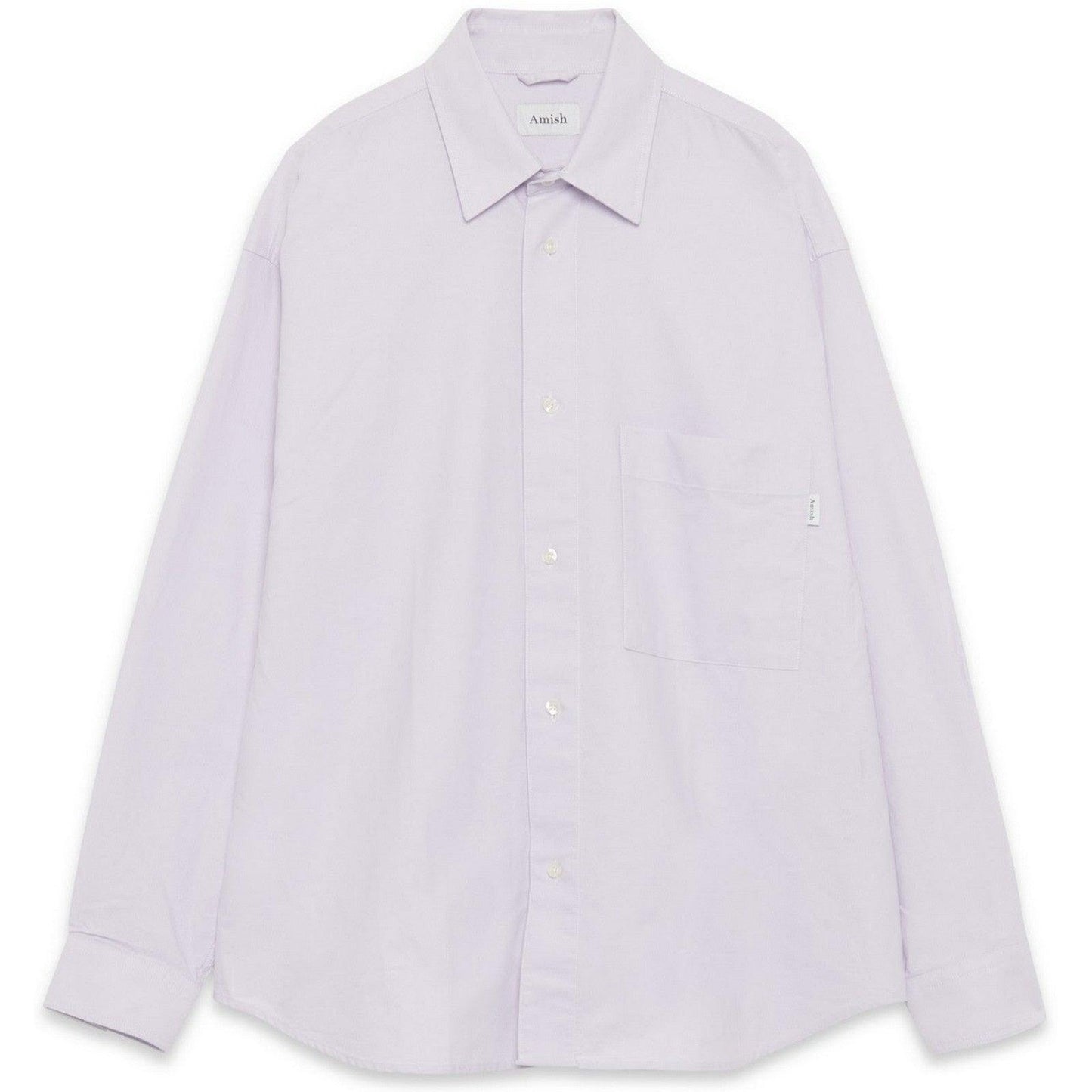 Koszule codzienne typu amiszów unisex - Koszula z opadającą koszulą amiszów unisex Oxford sprane - fioletowe