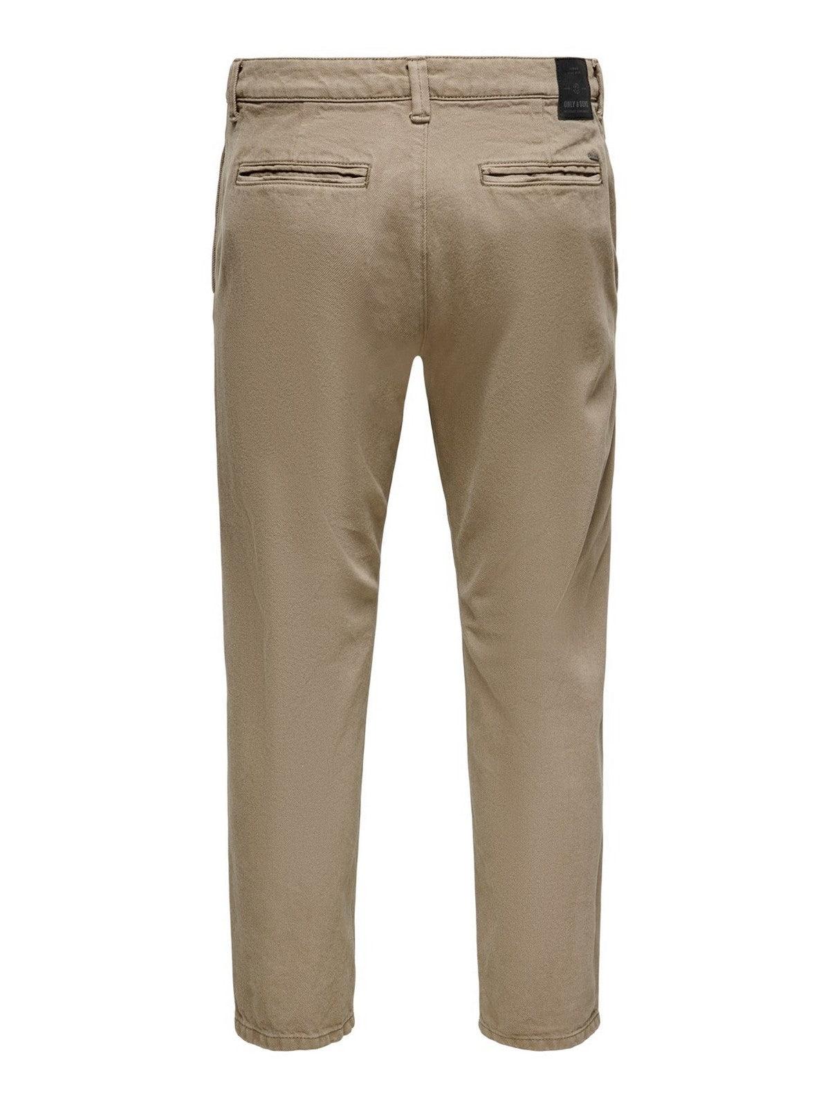 Pantaloni Uomo Only & Sons - Onsavi Beam Chino Twill Pk 1540 - Marrone