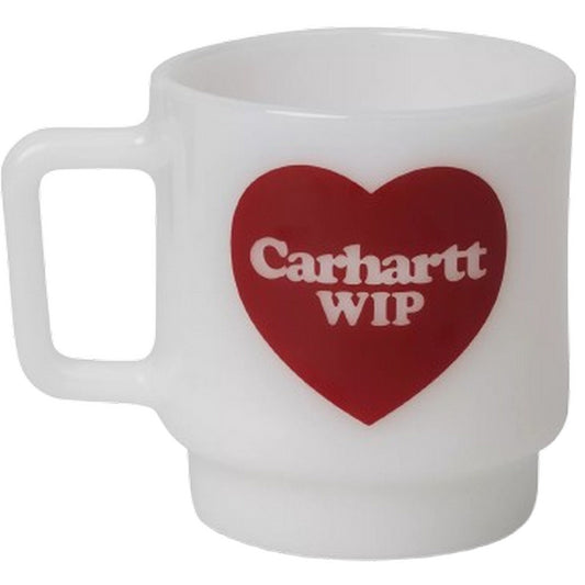 Andere (Gläser und Kristalle) Unisex Carhartt Wip – Herz-Glasbecher – Weiß