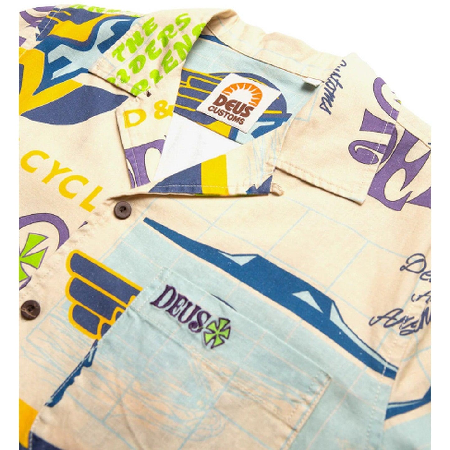 Camicie casual Uomo Deus Ex Machina - Hard Hat Shirt - Bianco