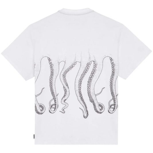 Camiseta de hombre Octopus - Camiseta Octopus Outline - Blanco