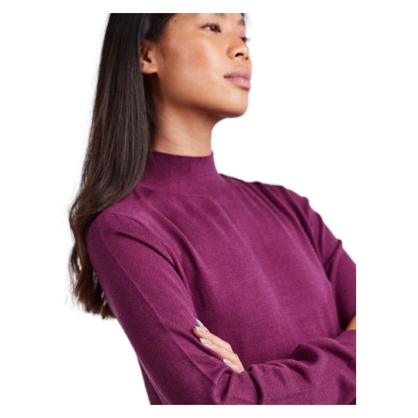 Vestiti casual Donna Pieces - Pcjalina Ls T-Neck Knit Dress Noos - Viola