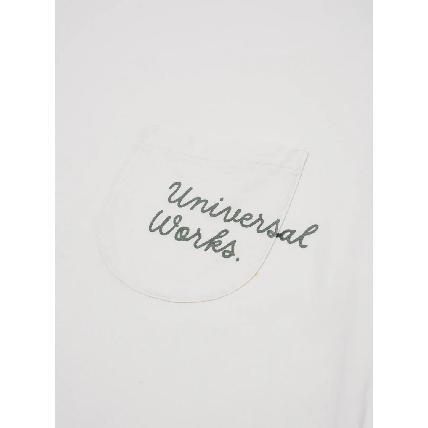 T-shirt Uomo Universal Works - Print Pocket Tee - Bianco