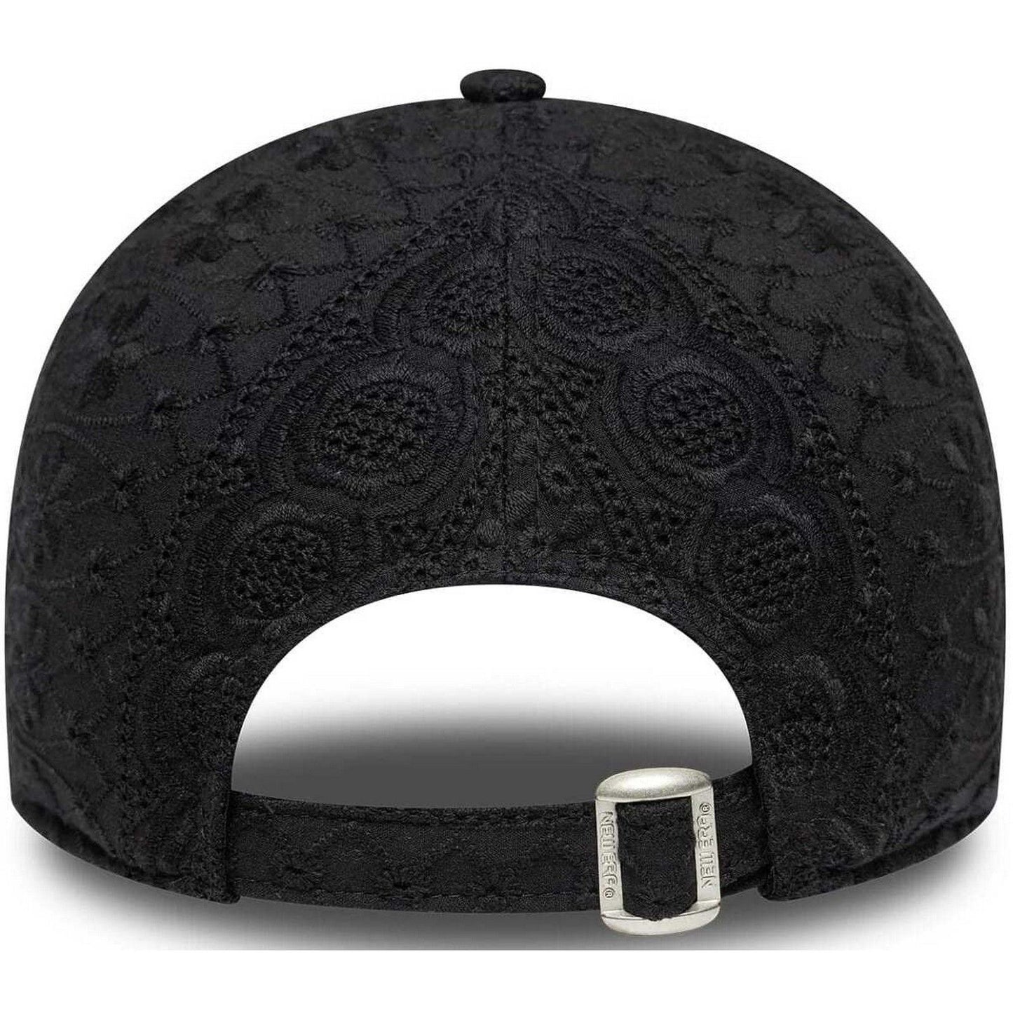Czapki z daszkiem unisex New Era - Wmns Broderie 9Twenty - Czarne