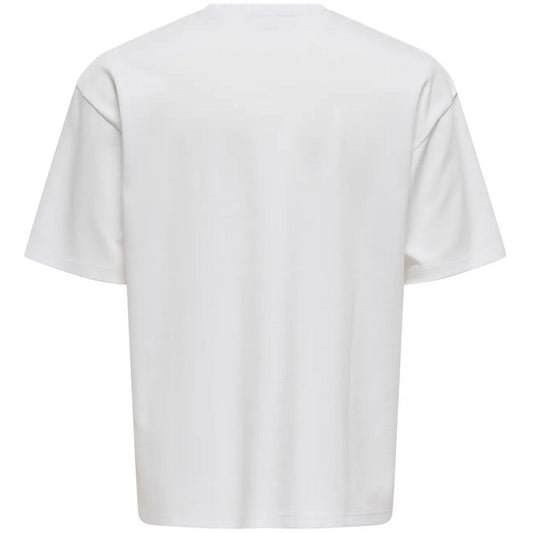 T-shirt Uomo Only & Sons - Onscaspian Airflex Boxy Ss Tee Noos - Bianco