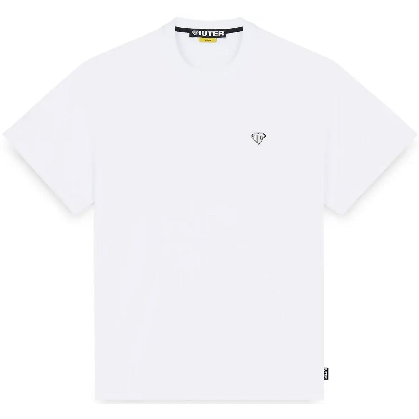 T-shirt męski Iuter – koszulka z logo serca – biała