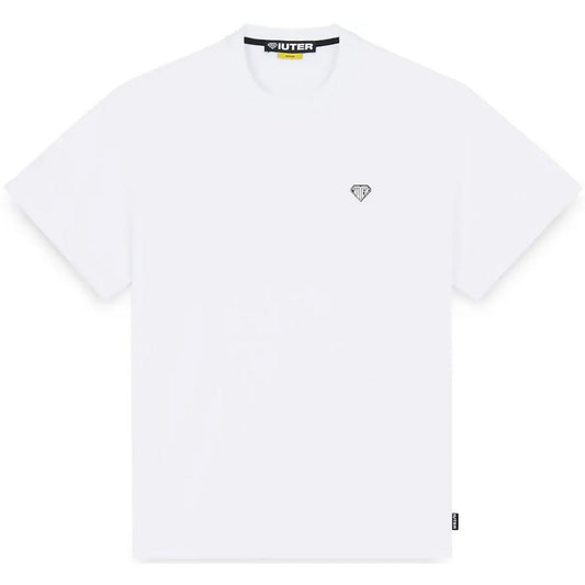 T-shirt męski Iuter – koszulka z logo serca – biała