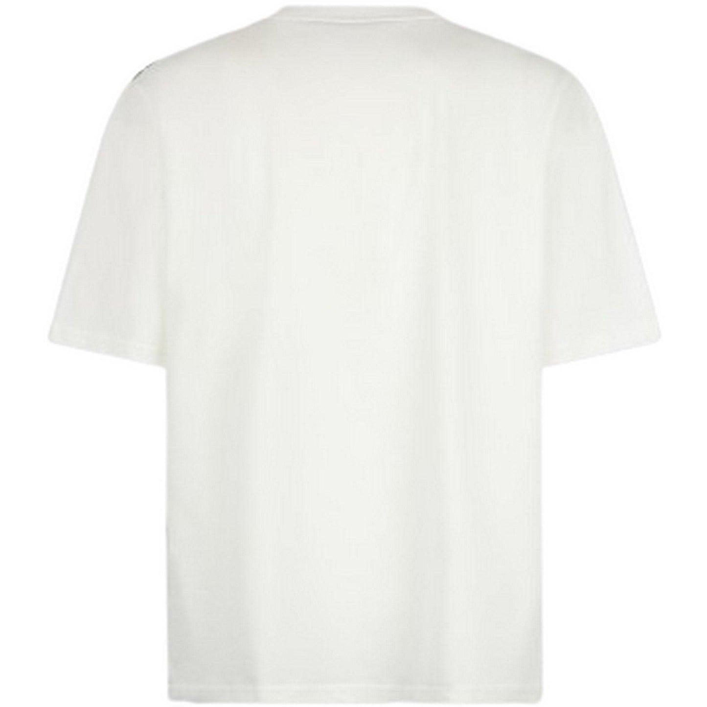 T-shirt Uomo Phobia - White T-Shirt With Lateral Grey Lightning Print An - Bianco