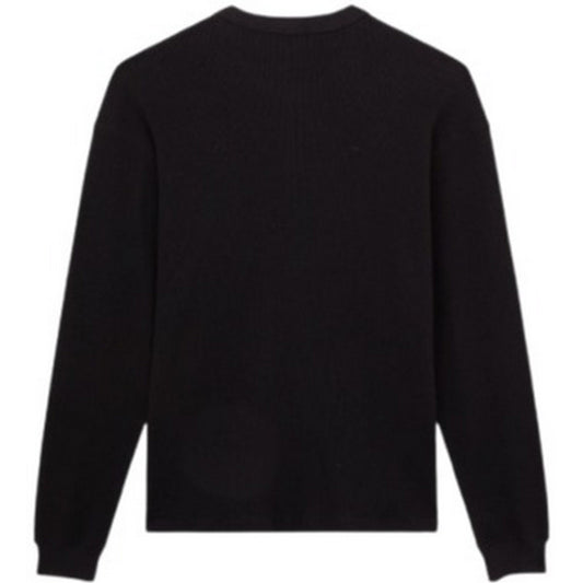 Dickies Men's Long Sleeve Shirts - Dickies Waffle Tee Ls - Black