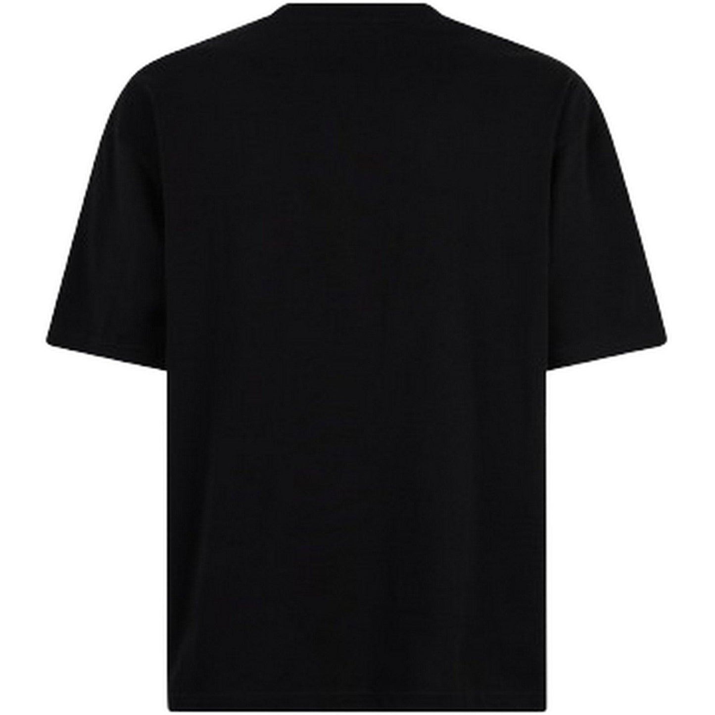 T-shirt Uomo Phobia - Black T-Shirt With Lateral Light Blue Lightning Pr - Nero