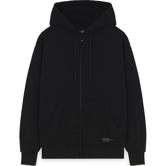 Propaganda Sweats à capuche pour hommes - Sweat-shirt Label Camo - Noir