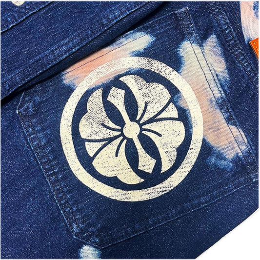 Jeans Uomo Evisu - Ht, Tie-Dye Jeans W/ Printed Seagull - Blu