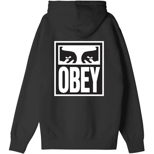 Obey Men's Hoodies - Obey Eyes Icon Hood Premium Fleece - Black