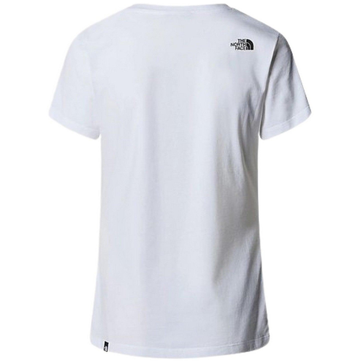 Damski T-shirt The North Face – W S/S Simple Dome Slim Tee – Biały