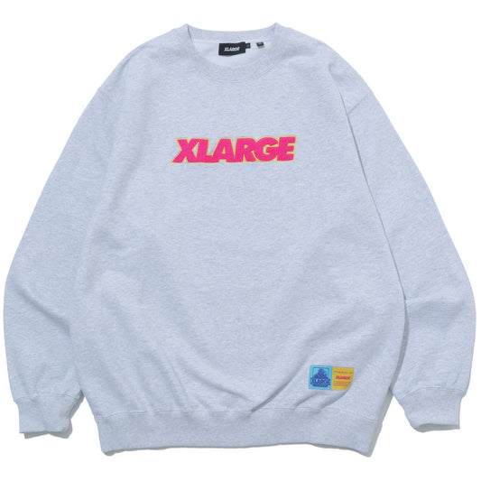 Sweats à capuche unisexe XLarge - Sweat-shirt à col rond avec logo standard - Gris
