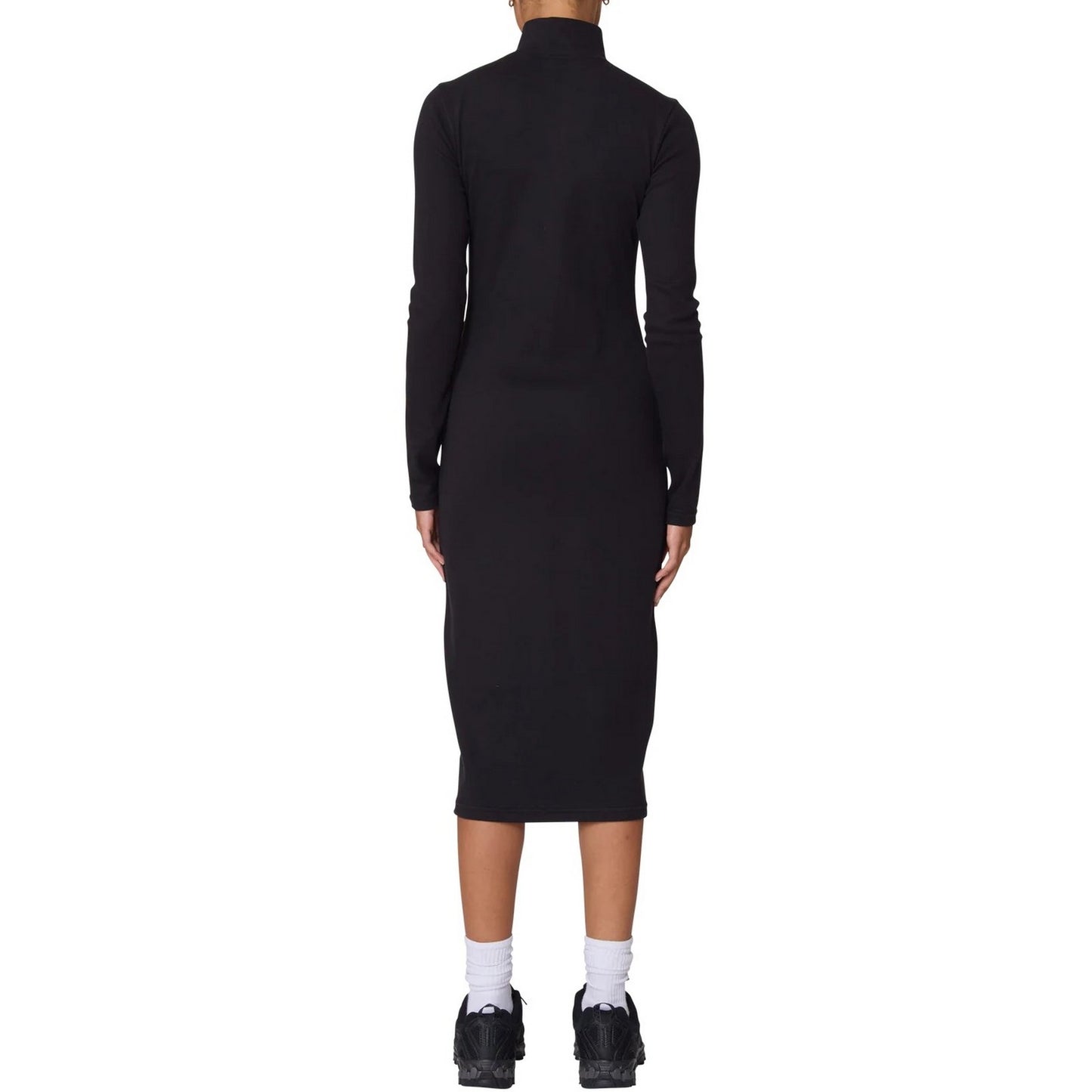 Obey Freizeitkleider für Damen – Malina Mock Neck Dress – Schwarz