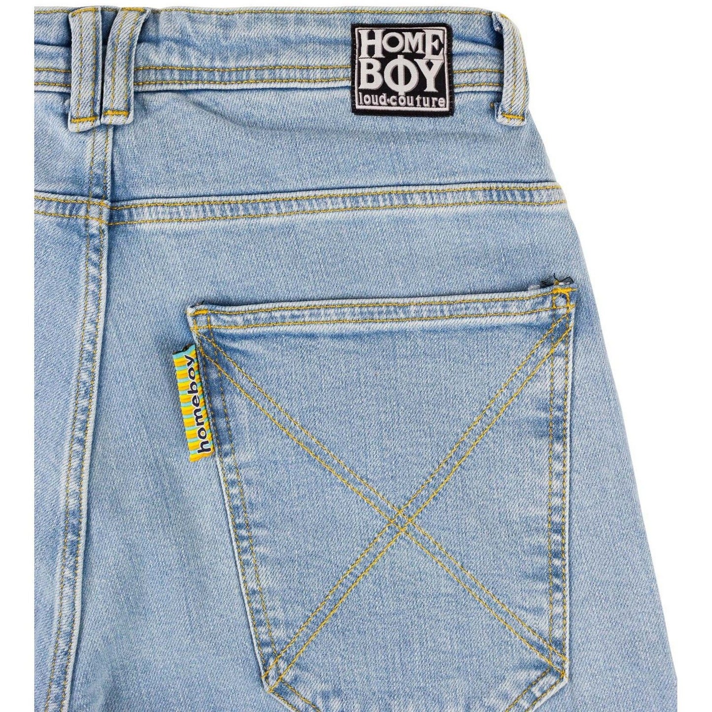 Męskie jeansy HOMEBOY – x-tra UFO Cargo Denim – Niebieski