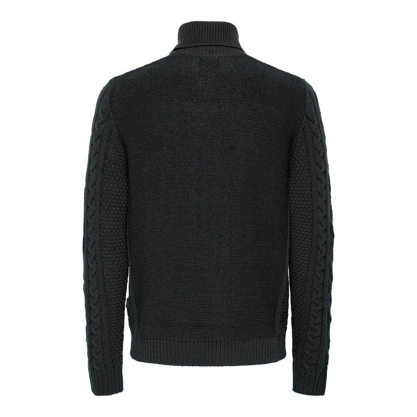 Maglioni Uomo Only & Sons - Onsrigge Reg 3 Cable Roll Neck Knit - Grigio