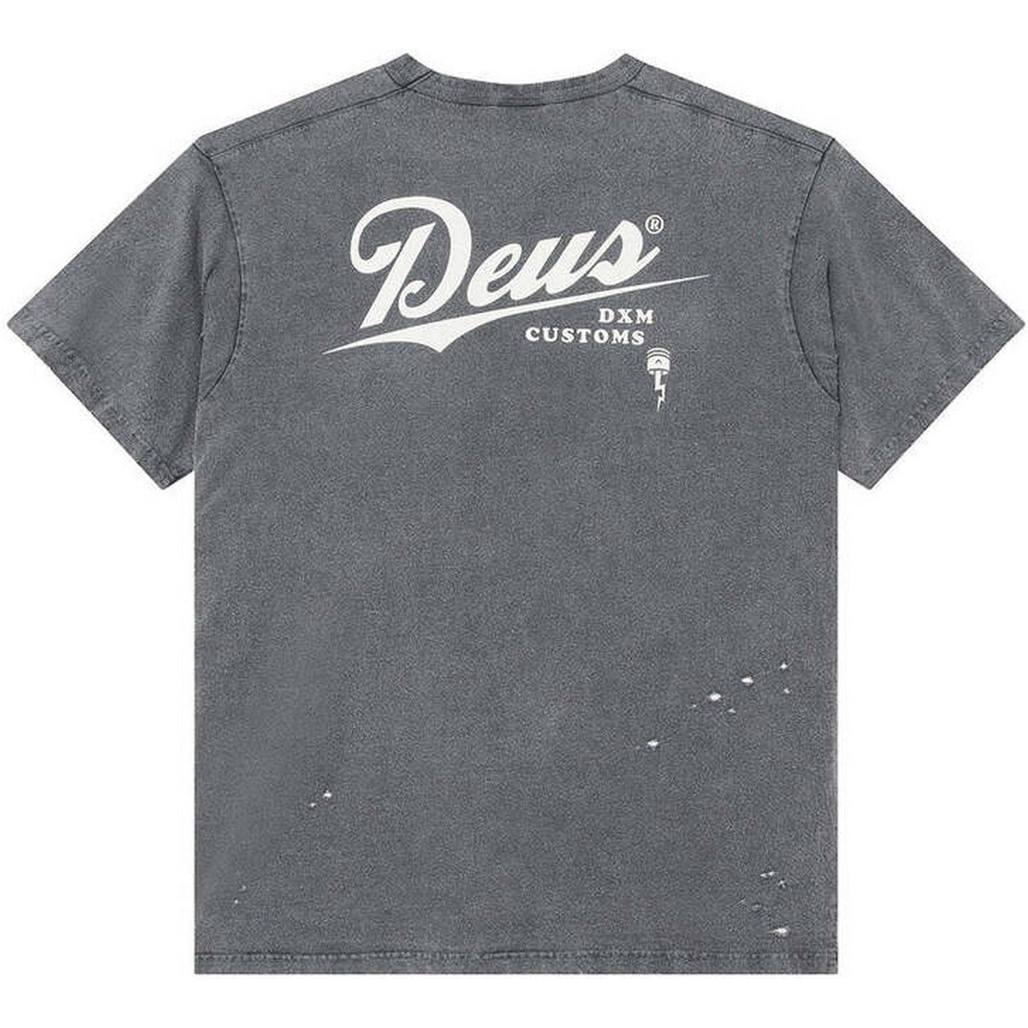 T-shirt Uomo Deus Ex Machina - Damaged Dyed Tee - Grigio