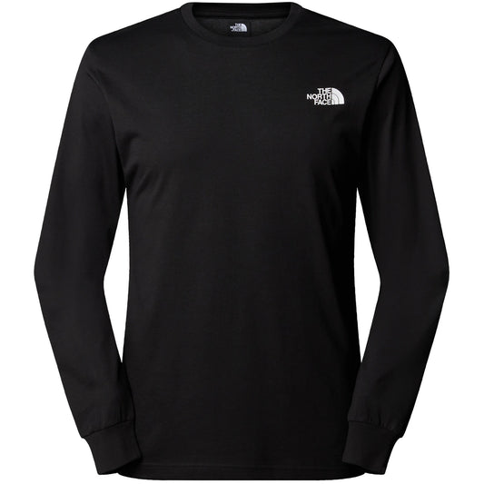 The North Face Herren Langarmshirts – M L/S Easy Tee – Schwarz