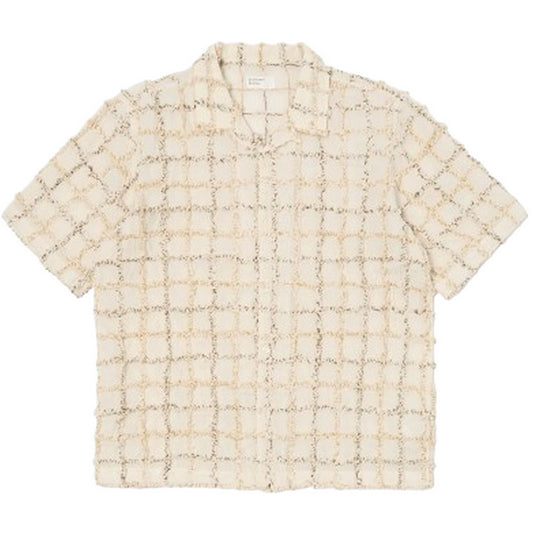 Męskie koszule codzienne Universal Works – Koszula Road – Beżowa