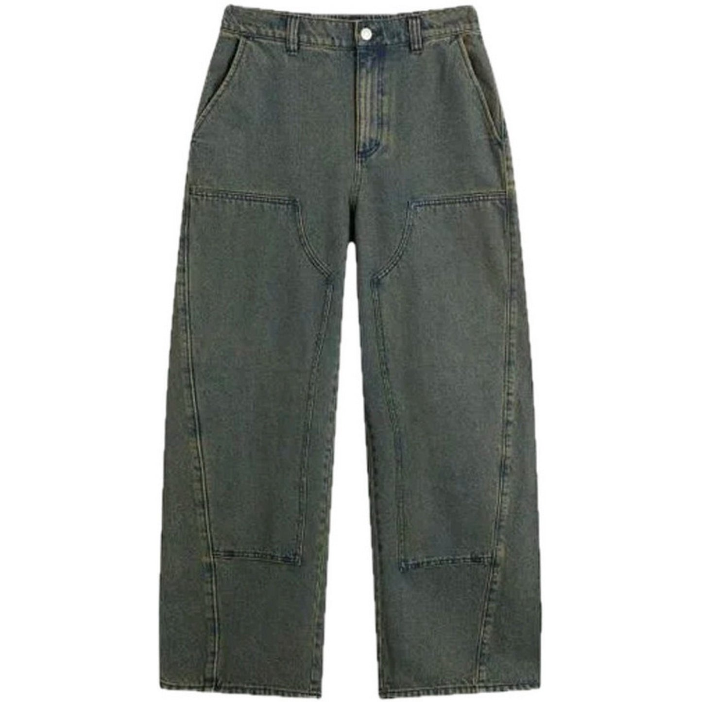 Pantaloni Uomo Obey - Leah Iii Baggy Double Knee Denim - Giallo