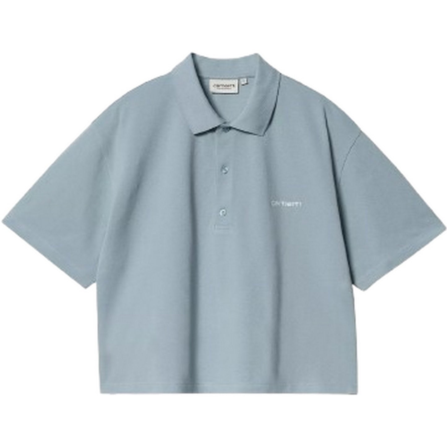 Polo Donna Carhartt Wip - W S/S Carhartt Script Polo Ts - Blu