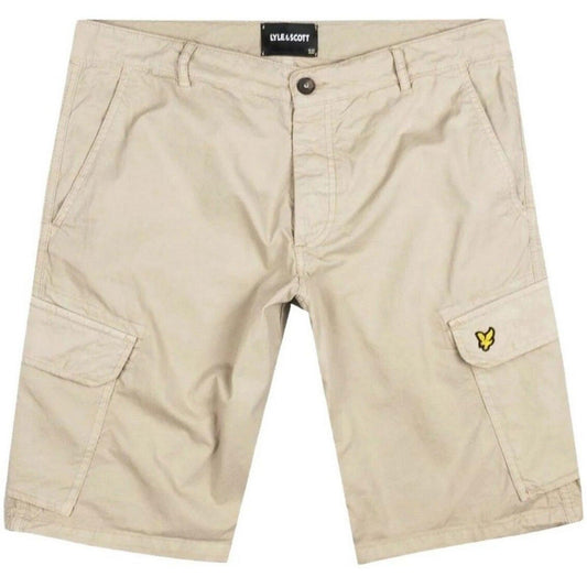 Bermuda Lyle & Scott pour hommes - Short cargo Wembley - Blanc