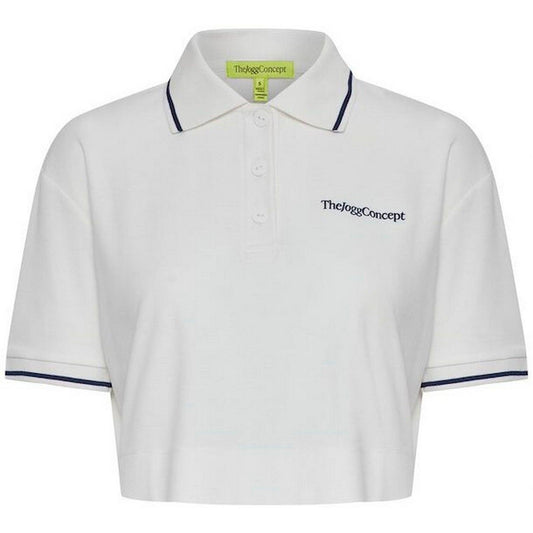 Damska koszulka polo Jogg Concept – koszulka polo Jcsafio – biała