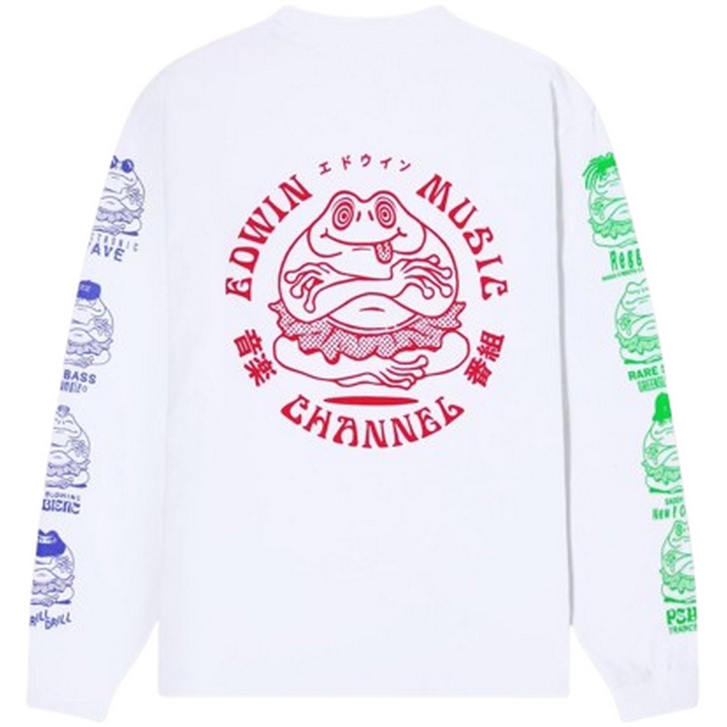 Maglie a manica lunga Uomo Edwin - Edwin Music Channel Ts Ls - Bianco