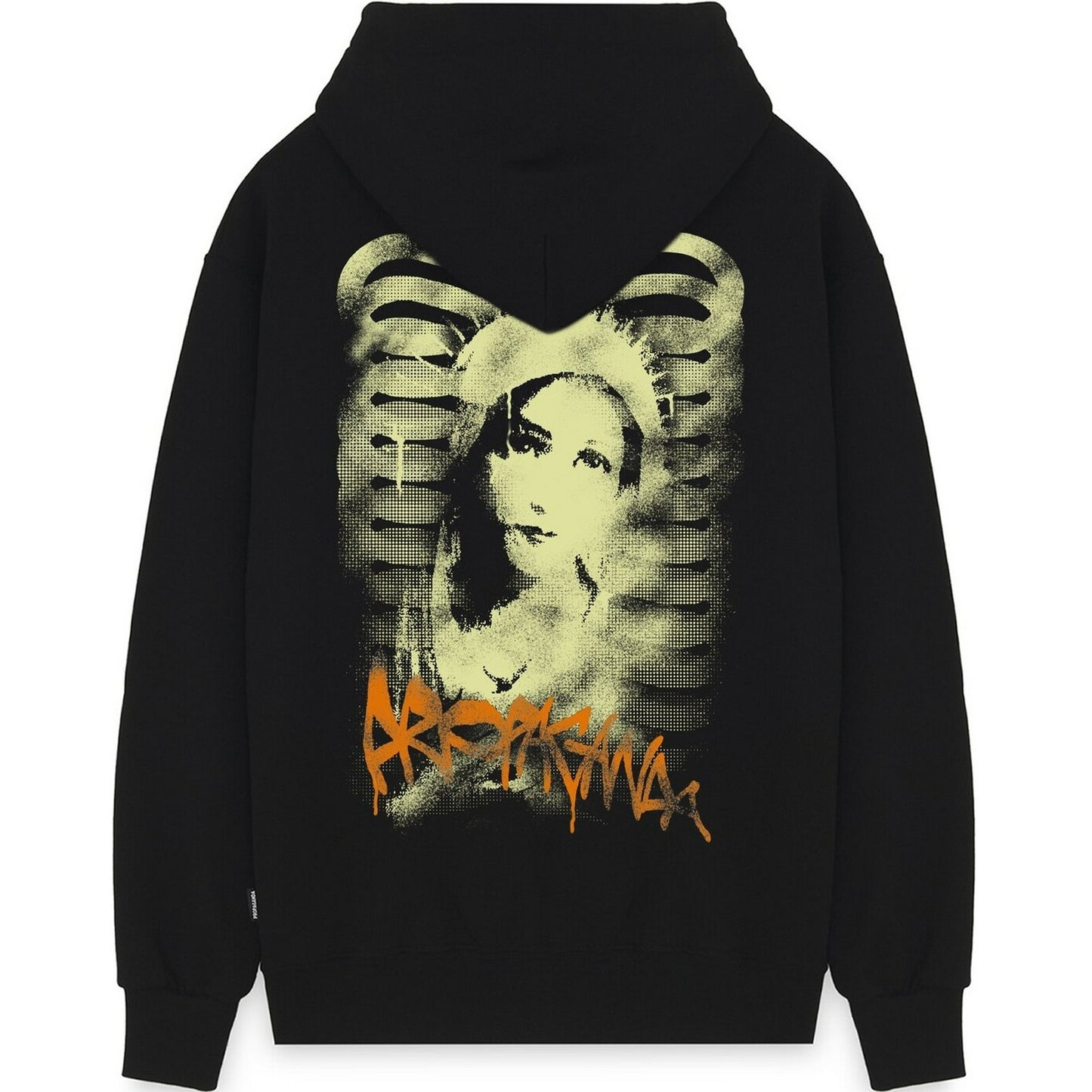 Sudaderas con capucha para hombre Propaganda - Sudadera Ribs Stencil - Negro