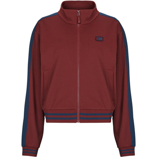 Giacche Donna New Balance - Post Season Pique Track Jacket - Marrone
