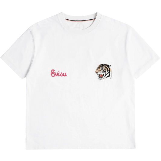 T-shirt Uomo Evisu - Tiger Seagull S/S Tee - Bianco