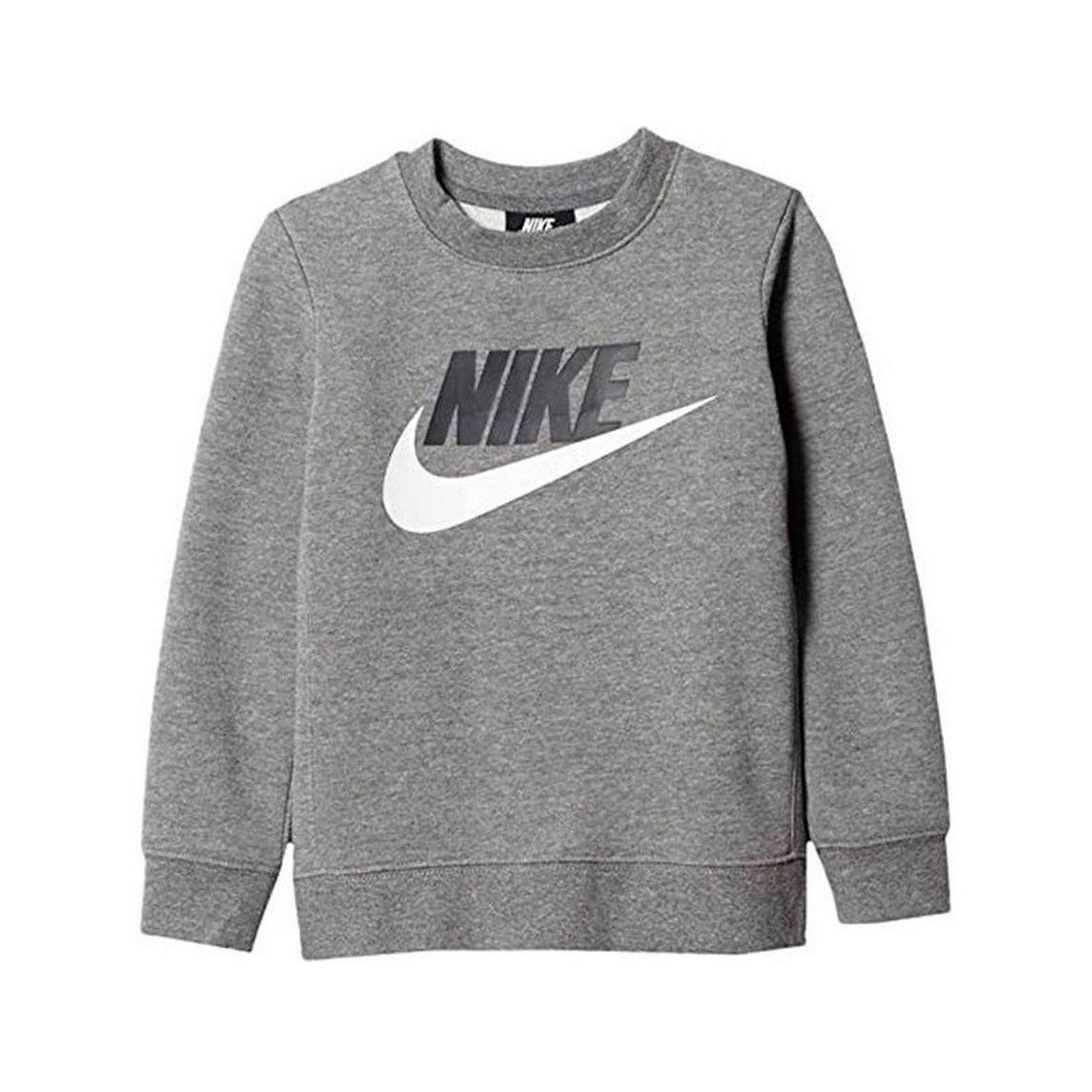 Nike Bambino Felpa Nike Grigia Senza Cappuccio Felpe Senza