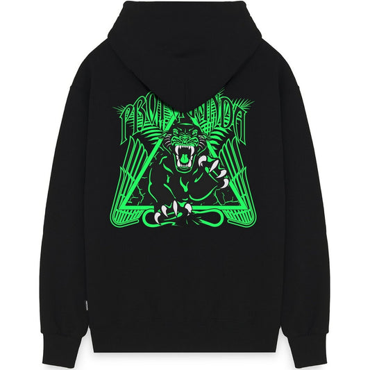 Bluzy męskie Propaganda - Bluza z trójkątną panterą - Czarna