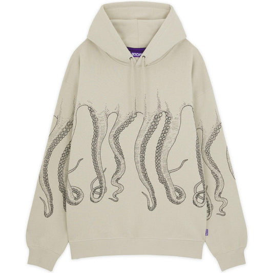 Sweats à capuche pour hommes Octopus - Sweat à capuche Octopus Outline - Beige