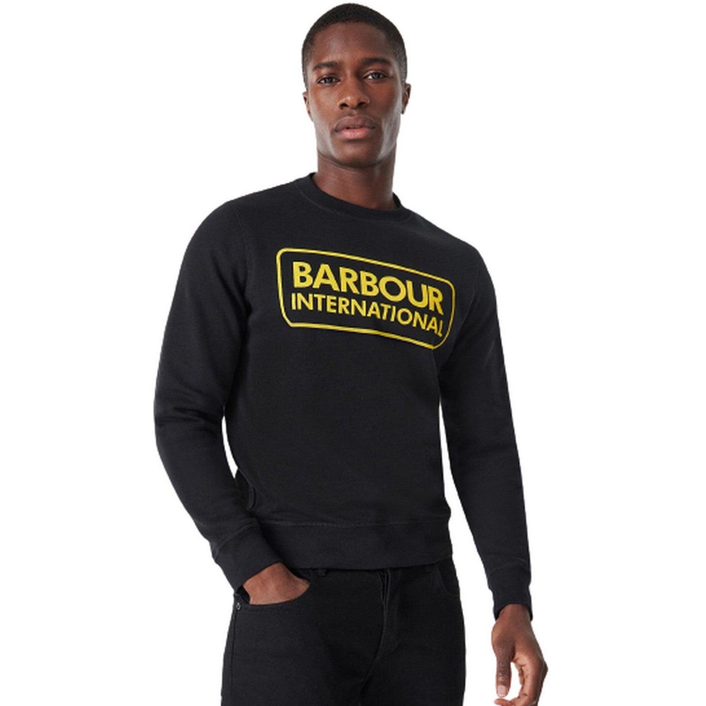 Maglie Uomo Barbour International - Large Logo Sweat - Nero
