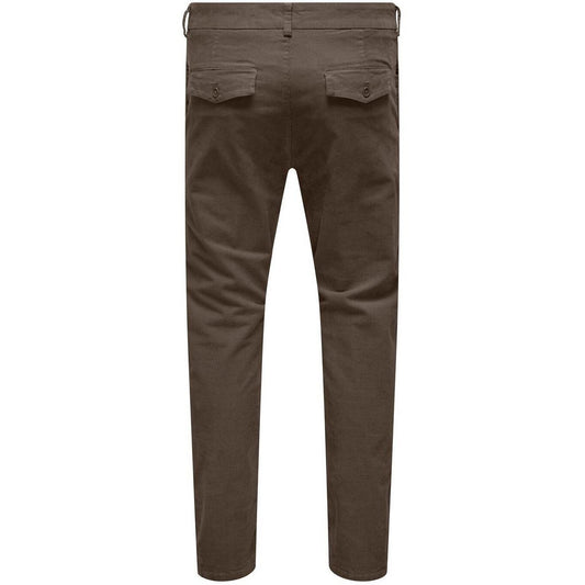 Only & Sons Pantalon pour homme - Onsmark Kip Slim Corduroy 0106 Pant - Vert