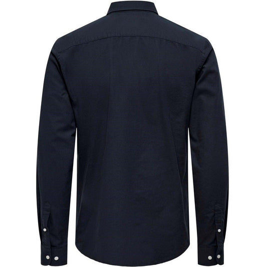 Only & Sons Freizeithemden für Herren – Onsneil Ls Oxford Shirt – Blau