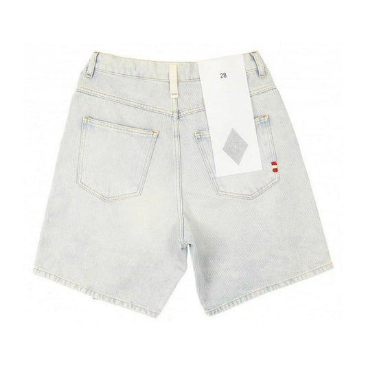 Bermudas para hombre Amish - Bernie Amish Dirty Bleach W/B Bermudas - Azul