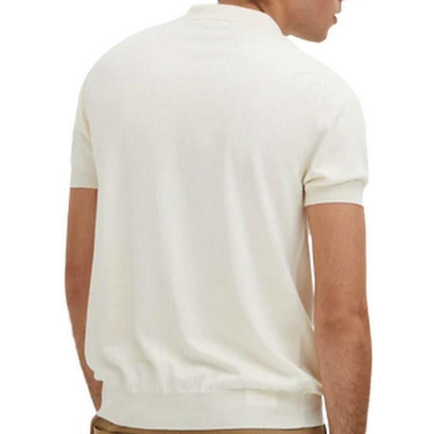 Polo para hombre Baracuta - Polo Ss de algodón teñido en prenda - Marfil