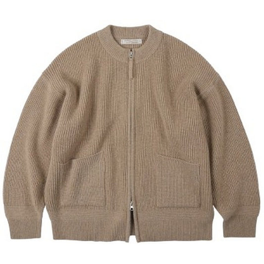 Frizmworks Men's Cardigan - Wool Deck Zipup Cardigan - Beige