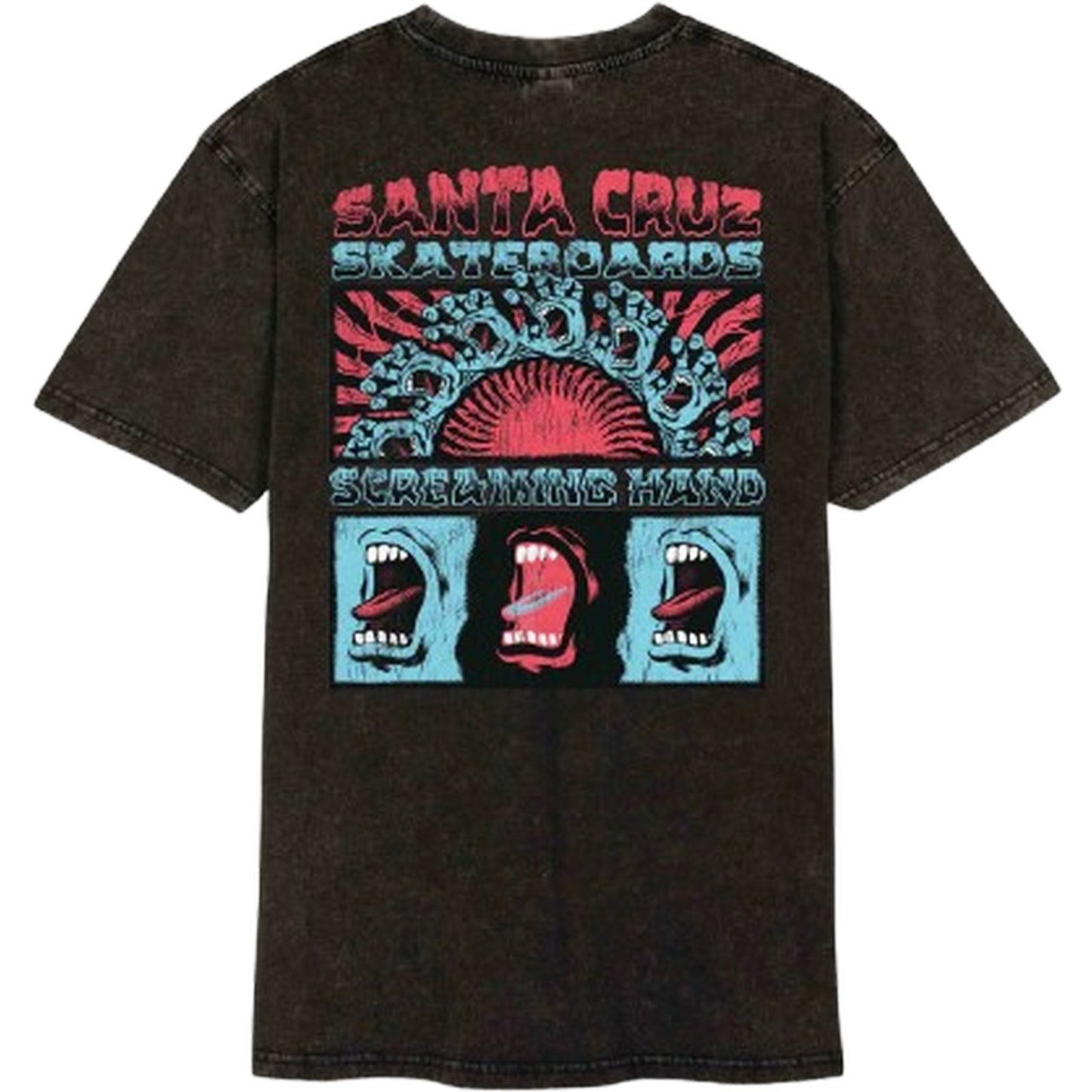 Camiseta niño Santa Cruz - Camiseta Vtg Screaming Connect - Negro