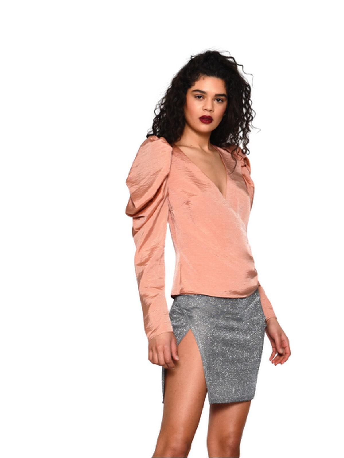 Efektowne damskie bluzki i koszule - Gla Ladies To An3858 - Pomarańczowy