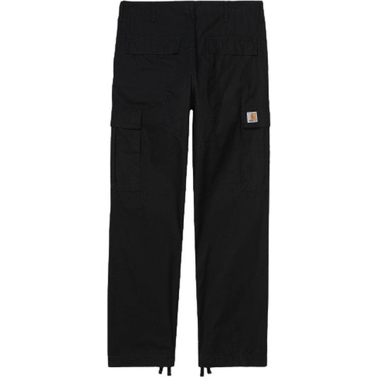 Carhartt Wip Pantalones de hombre - Pantalón cargo regular Algodón Columbia Ripstop - Negro