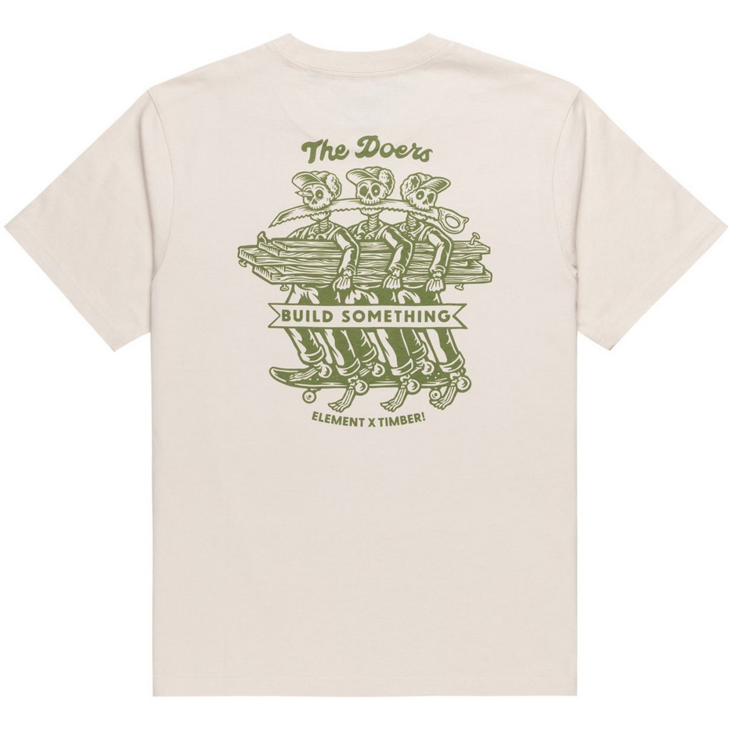 T-shirt Uomo Element - Timber Skeleton Gang Ss - Beige