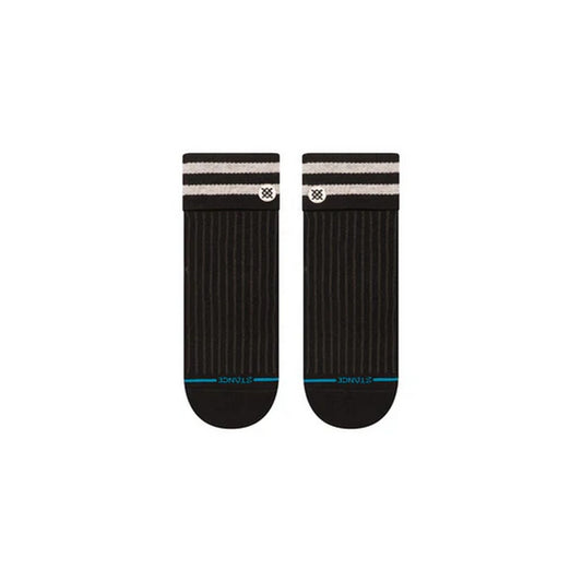 Stance Unisex Socken – Roll Cuff Quarter – Schwarz