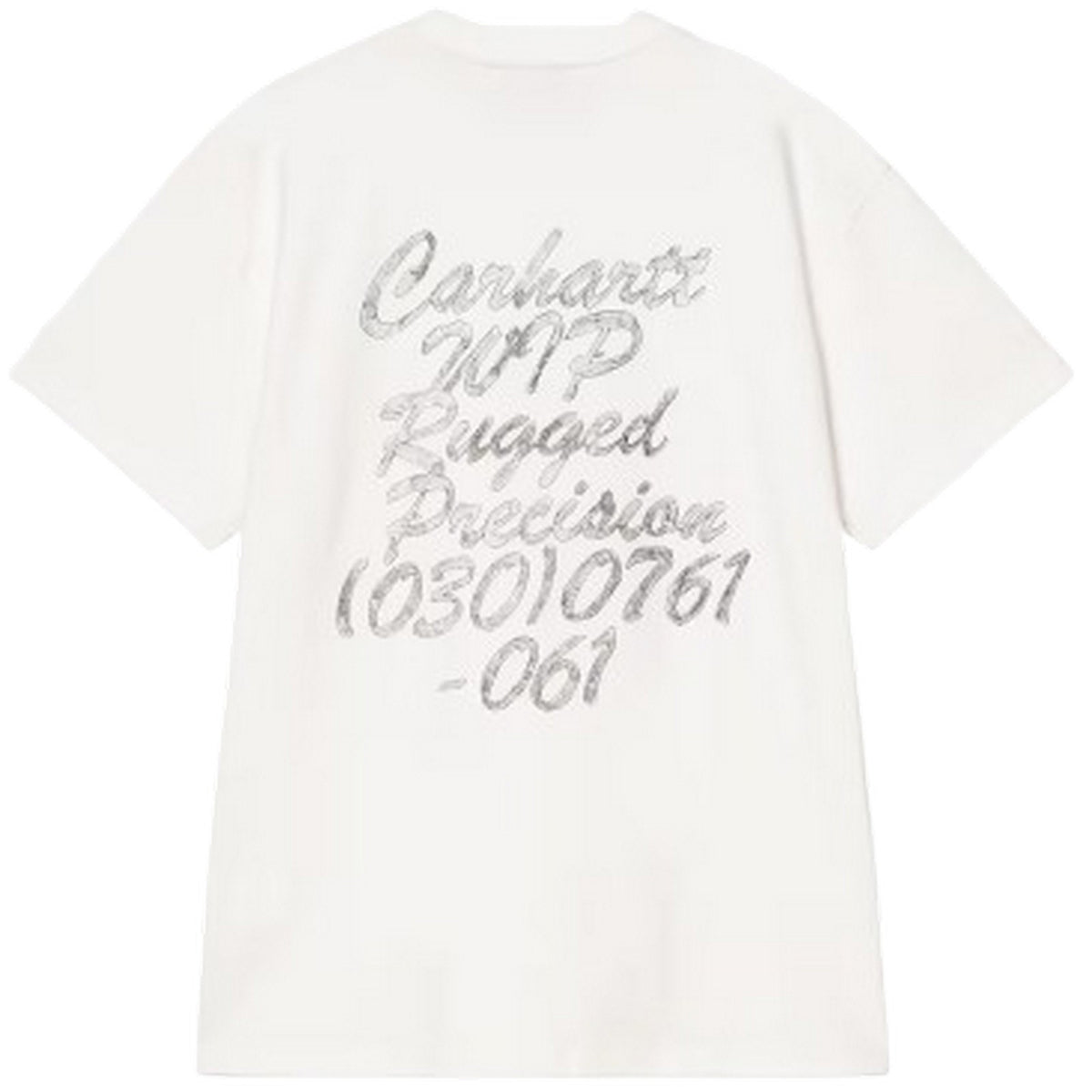 T-shirt Uomo Carhartt Wip - S/S Hatching Script T-Shirt - Bianco